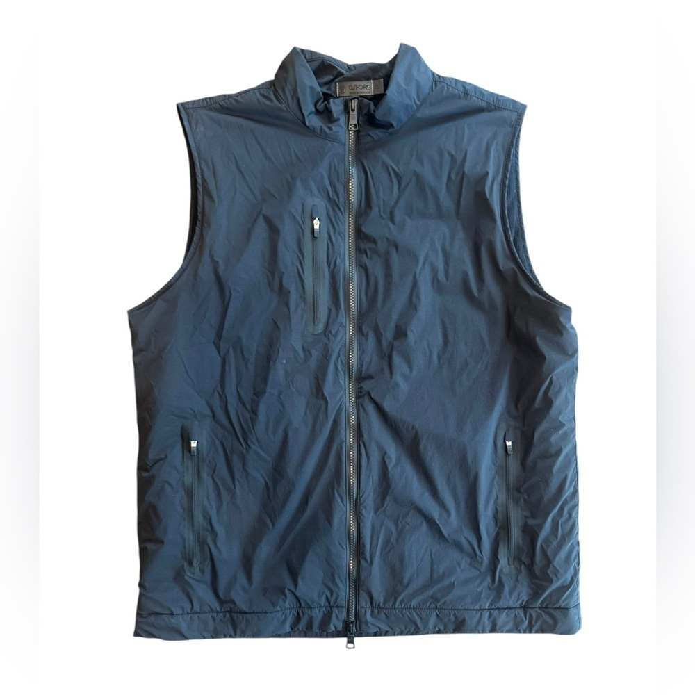 G/FORE Men's Wind Cheater Vest Size X Large Black Waterproof Golf Slim Fit G4